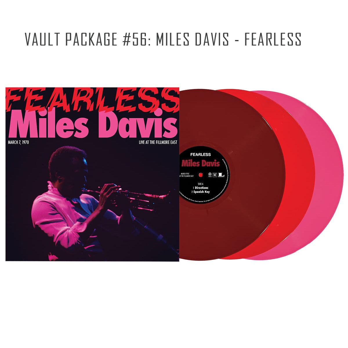 Miles Davis - Fearless Exclusive Limited Colored Vinyl 3x LP + 7” Vinyl Record