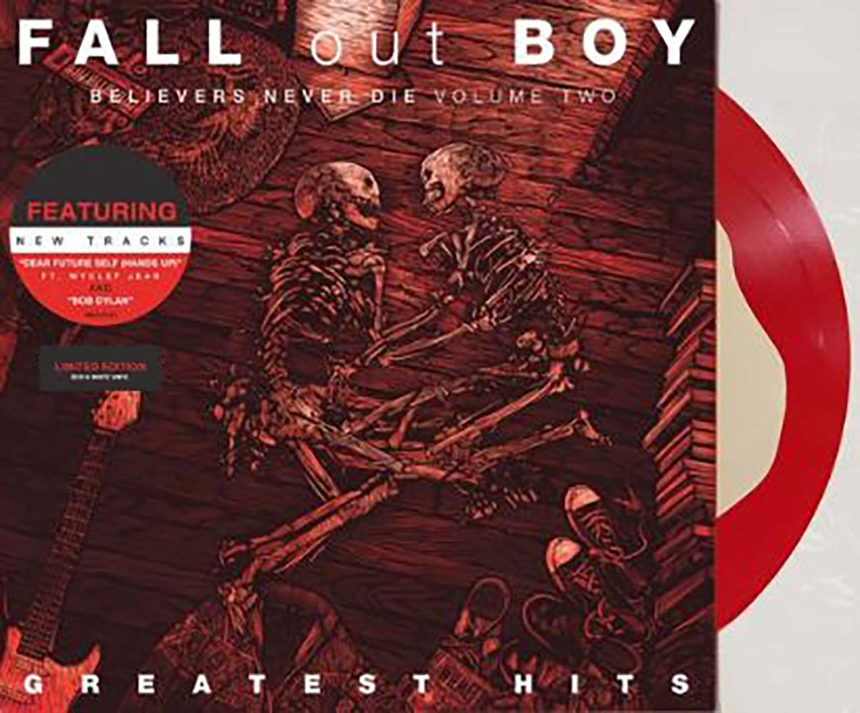 Fall Out Boy - Believers Never Die Exclusive Limited Edition Red White Blob LP Vinyl Record