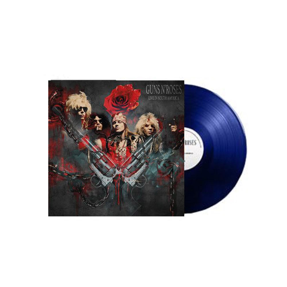 Guns N Roses - Live In The South America Exclusive Limited Edition Blue Colored Vinyl LP Record