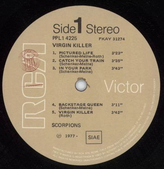 Scorpions-Virgin Killer  Vinyl LP