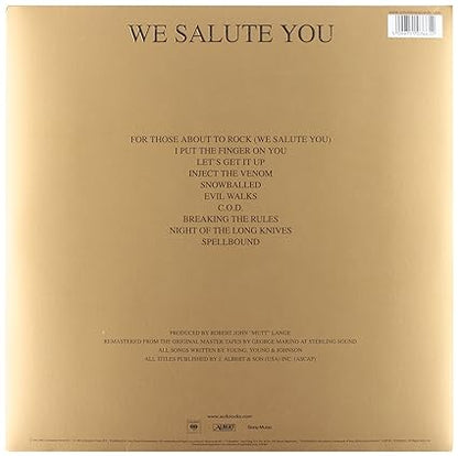 AC/DC -For Those About to Rock We Salute You Vinyl LP