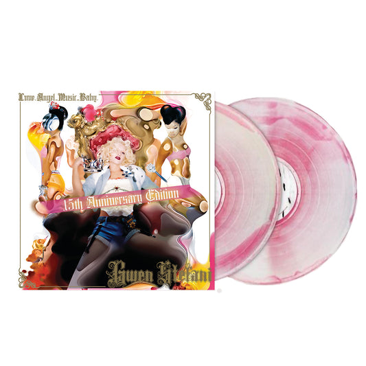 Gwen Stefani - Love Angel Music Baby 15Th Anniversary Limited Edition Exclusive Pink White Swirled Vinyl Album 2LP Record