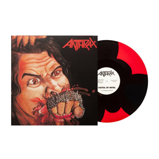 Anthrax - Fistful of Metal Exclusive Limited Edition Black/Red Triple Button Color Vinyl LP