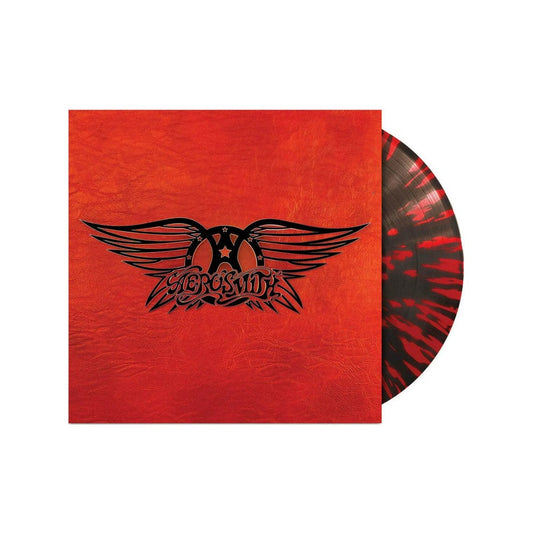 Aerosmith - Greatest Hits Exclusive Limited Edition Black with Red Splatter Color Vinyl LP Record
