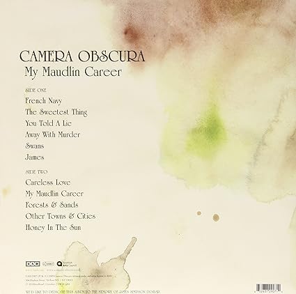Camera Obscura-My Maudlin Career Vinyl LP