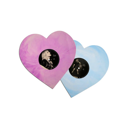 Taylor Swift - Lover Live from Paris Exclusive Heart Shaped Pink Blue 2x LP Colored Vinyl Record