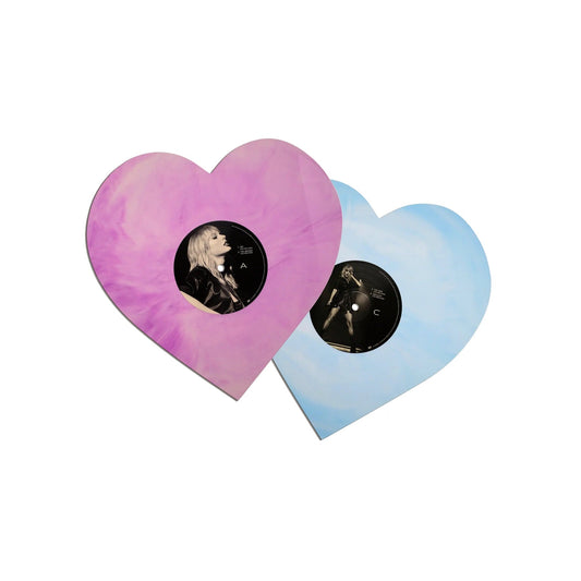 Taylor Swift - Lover Live from Paris Exclusive Heart Shaped Pink Blue 2x LP Colored Vinyl Record
